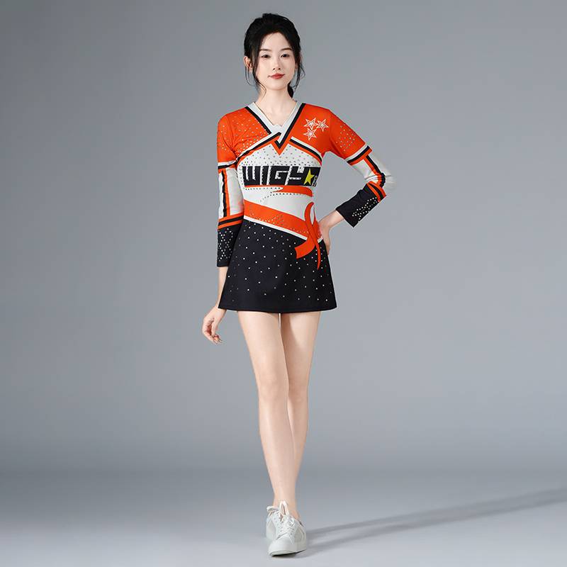 Lara team performed women's adult gymnastics competition group dance clothing cheerleading sports meeting