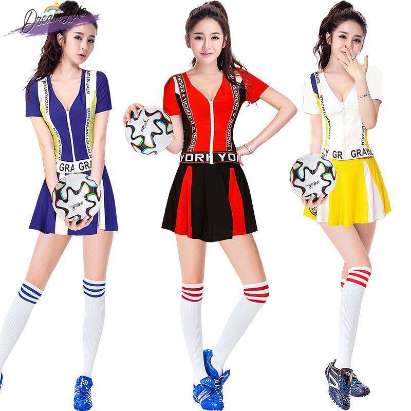 Sexy la lam service campus running set female football baby cheerleading team service work clothes