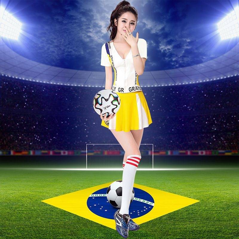 Sexy la lam service campus running set female football baby cheerleading team service work clothes