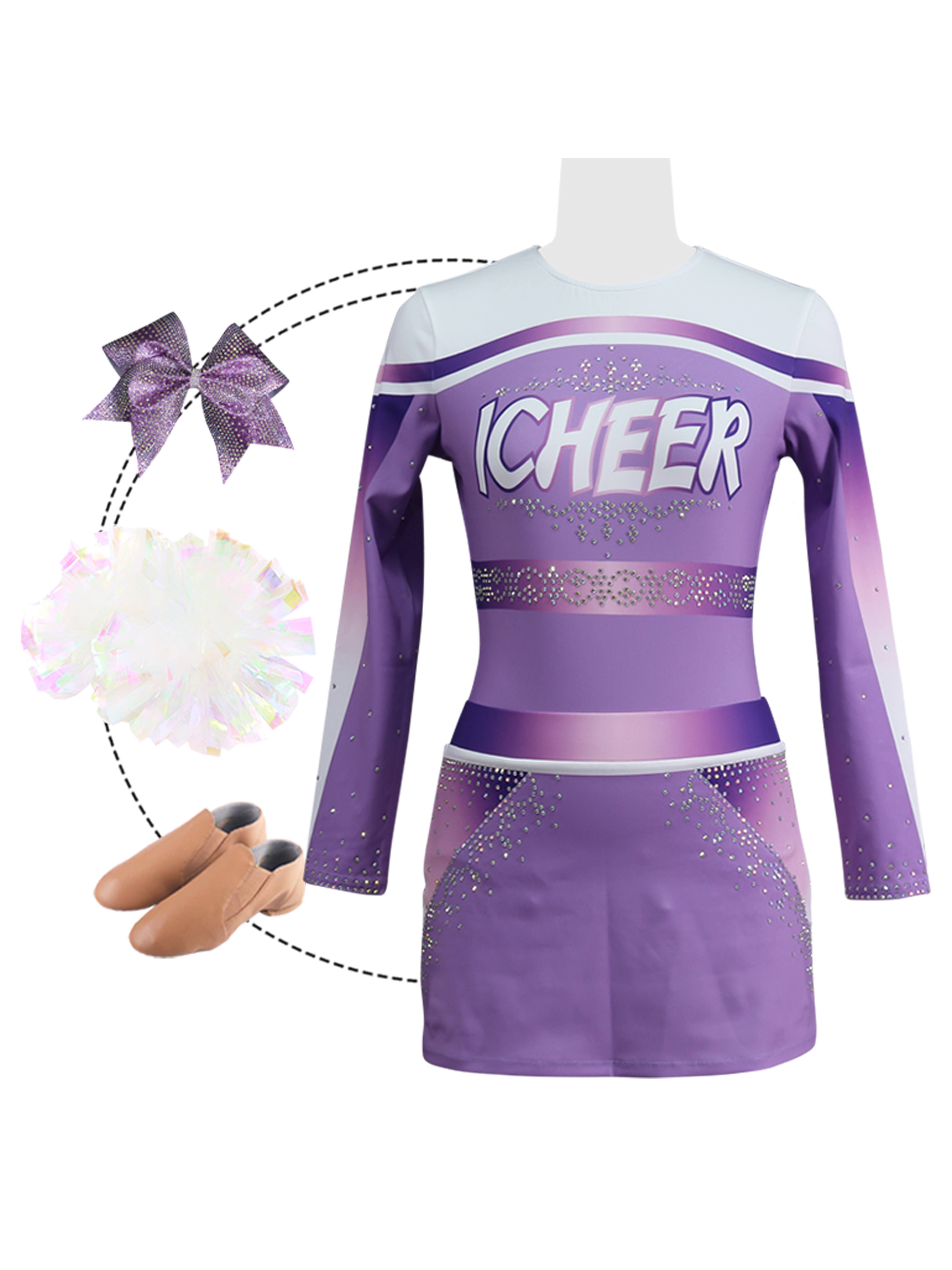 Manufacturer custom label fuck competition clothing campus cheerleading team service clothes custom children's male female female performance clothing