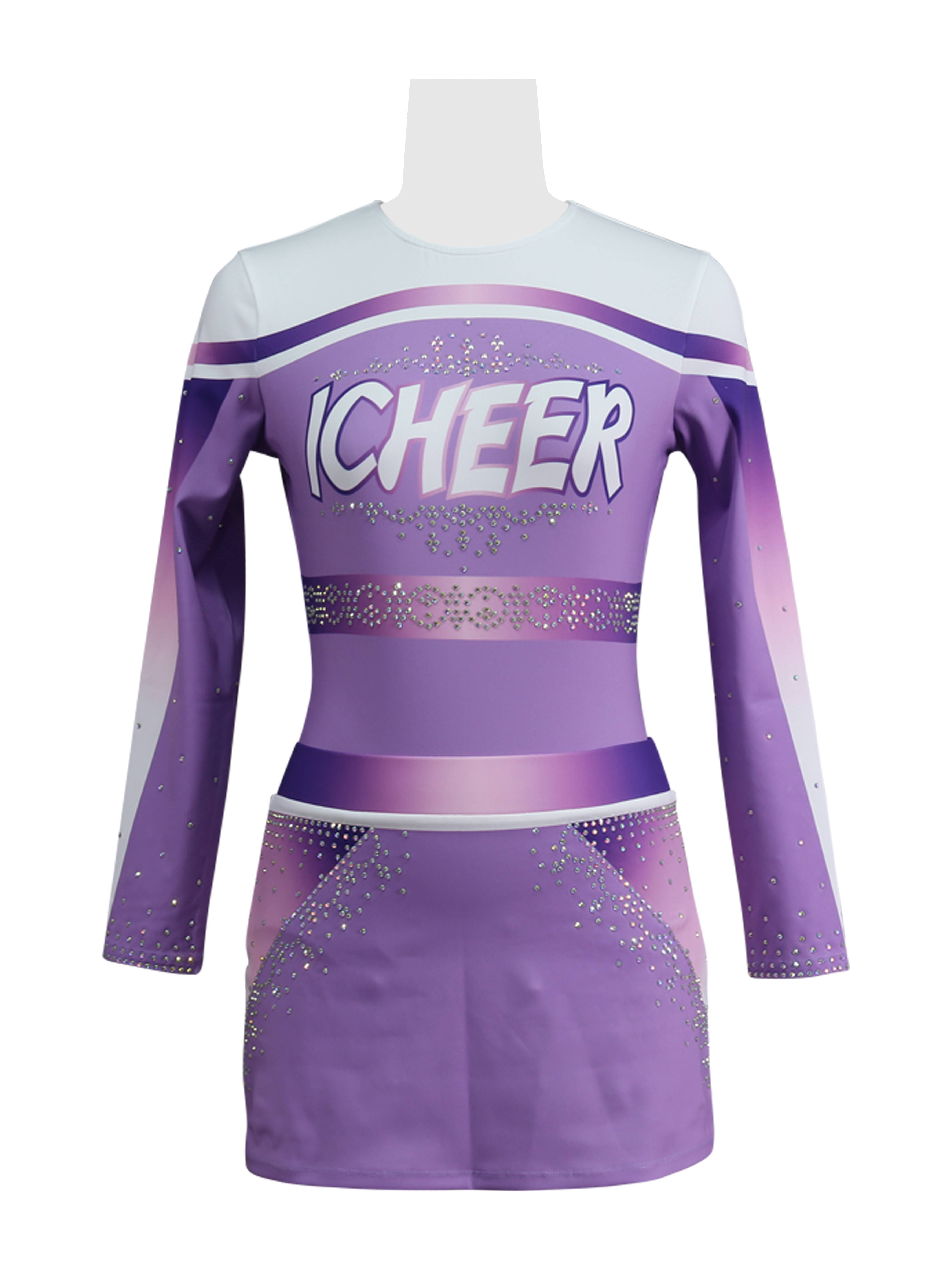 Manufacturer custom label fuck competition clothing campus cheerleading team service clothes custom children's male female female performance clothing
