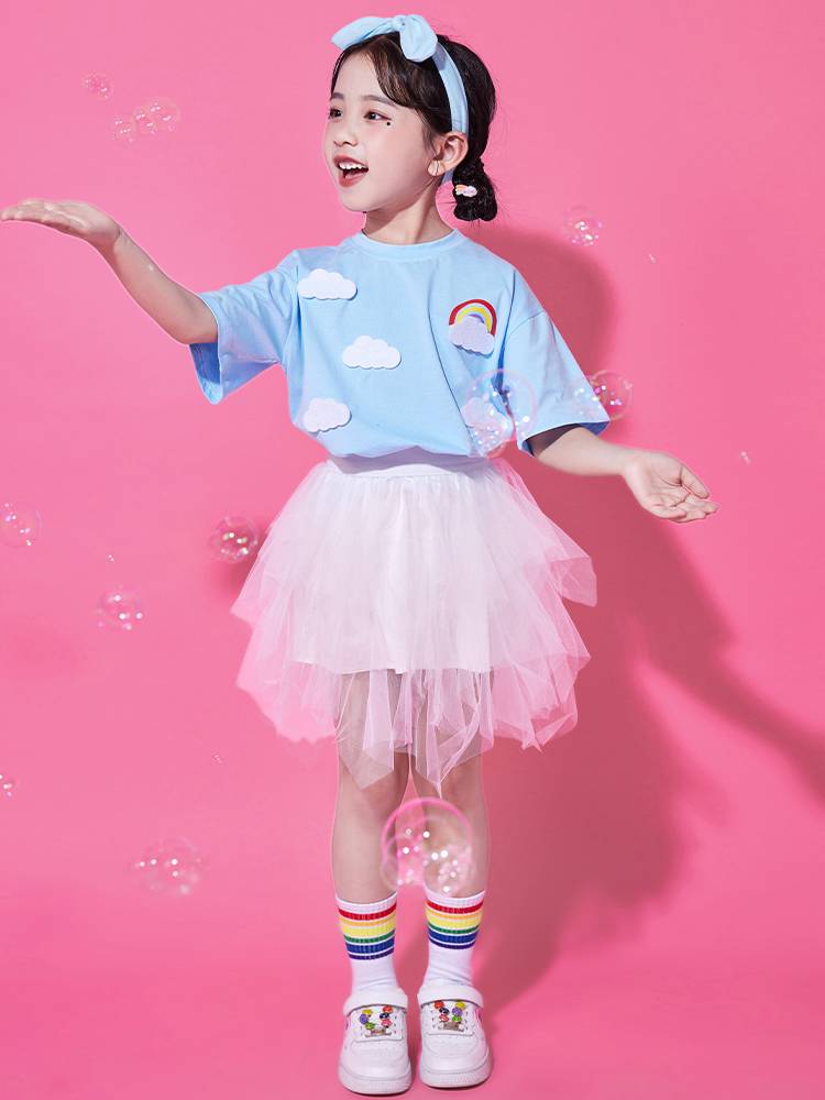Children's La La team performance service Six 1 elementary school sports conference chorus performance service kindergarten recitation competition set