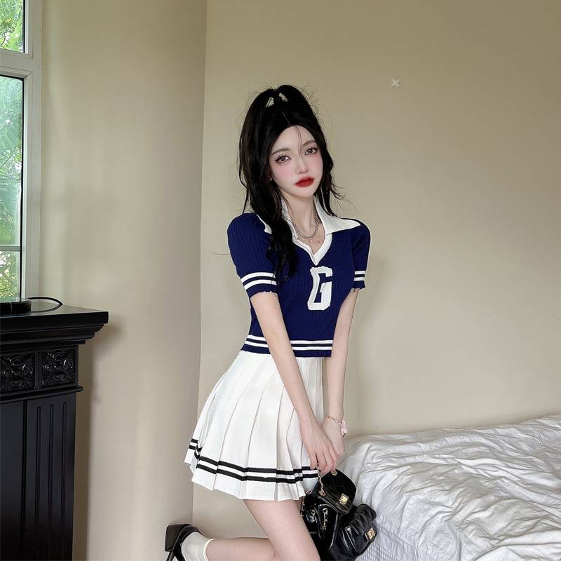 Academy style group performance service Korean version cheerleader clothing female cheerleading women's group dance jazz performance suit