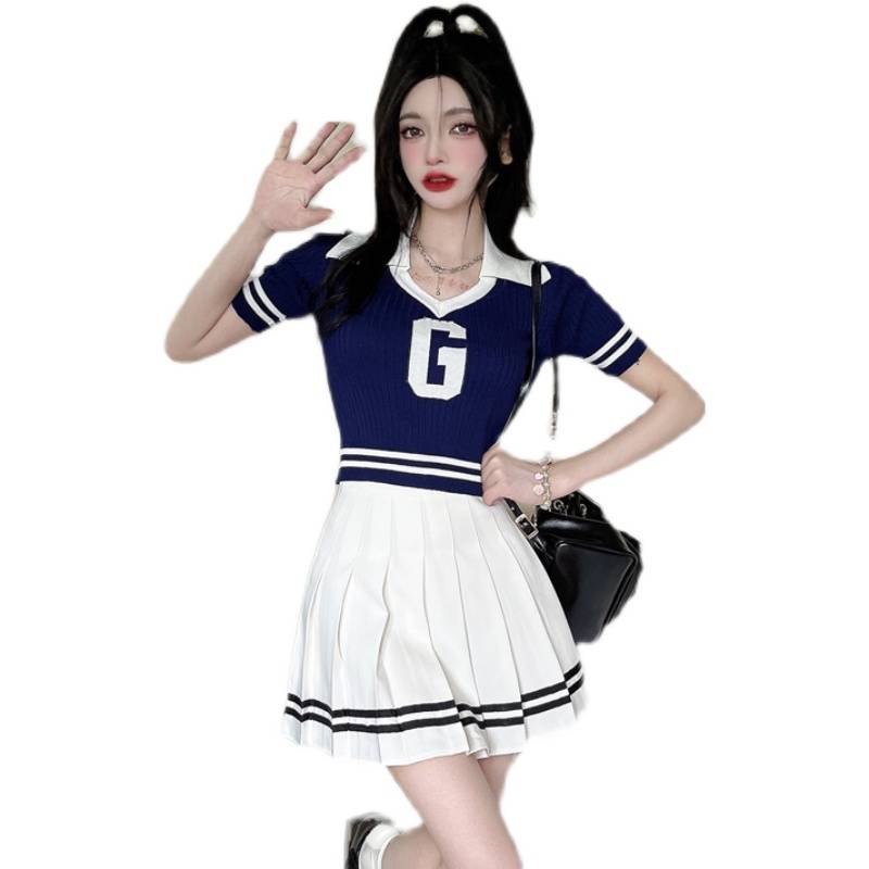 Academy style group performance service Korean version cheerleader clothing female cheerleading women's group dance jazz performance suit
