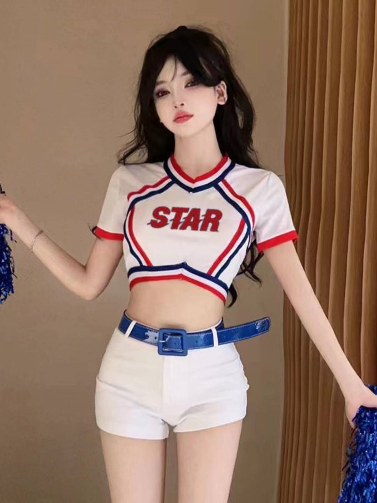 Women's team Lara team game la la la la la la la la lacaking service football baby dance student movement performance clothing