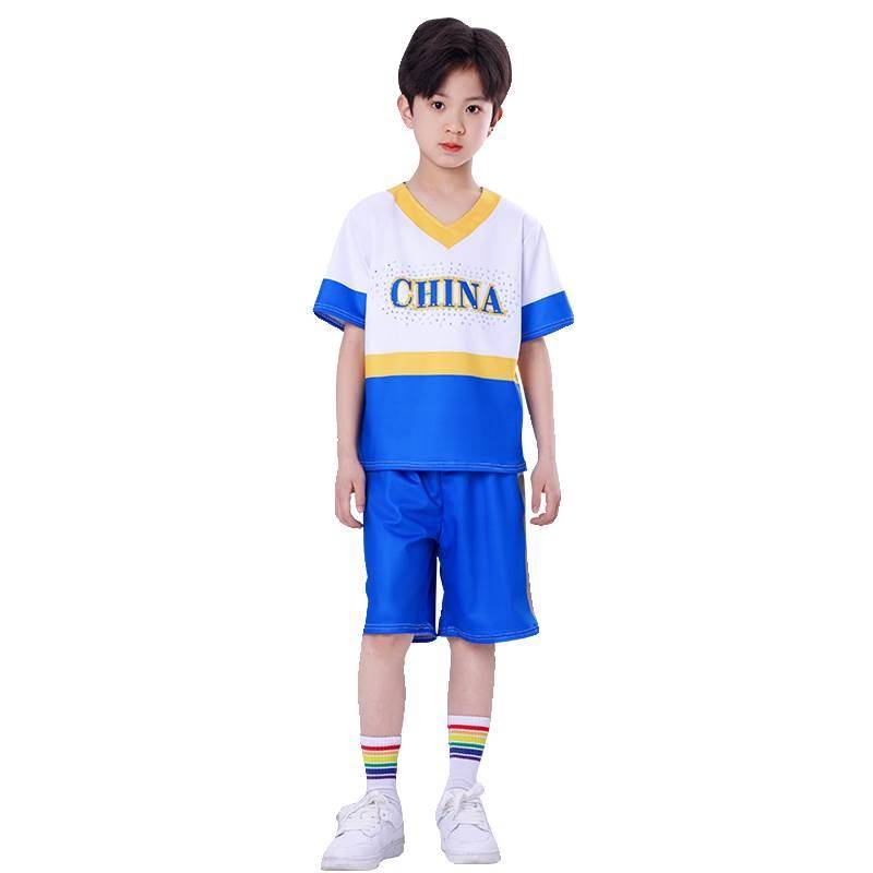Children cheerleading primary and secondary school student Lara team team sports fuck competition dance performance clothing