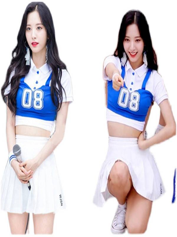 Cosmic girls same women's group dance singing Korean version of the cheerleading students cheerleading stage performance service
