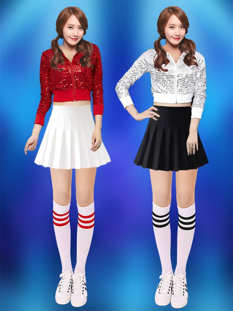 Adult female modern dance sequins cheerleading jazz dance performance service cheerleading exercise performance service
