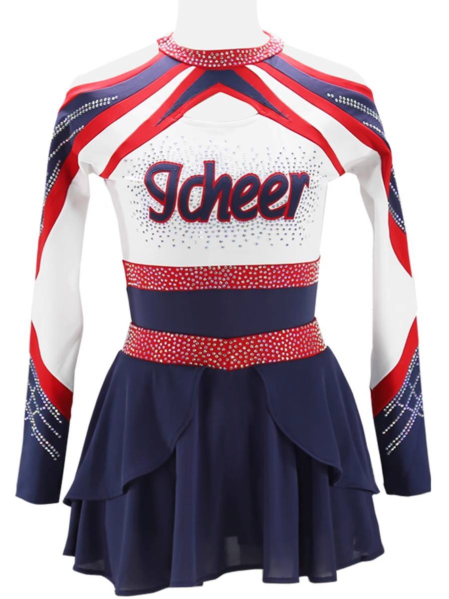 Primary and secondary school men's and women's flower ball cheerleading clothing custom competition clothing cheerleading team football children's performance show