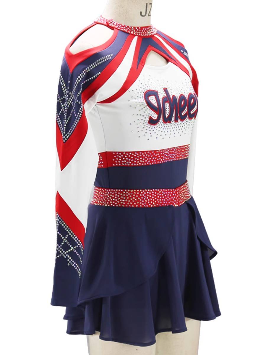 Primary and secondary school men's and women's flower ball cheerleading clothing custom competition clothing cheerleading team football children's performance show