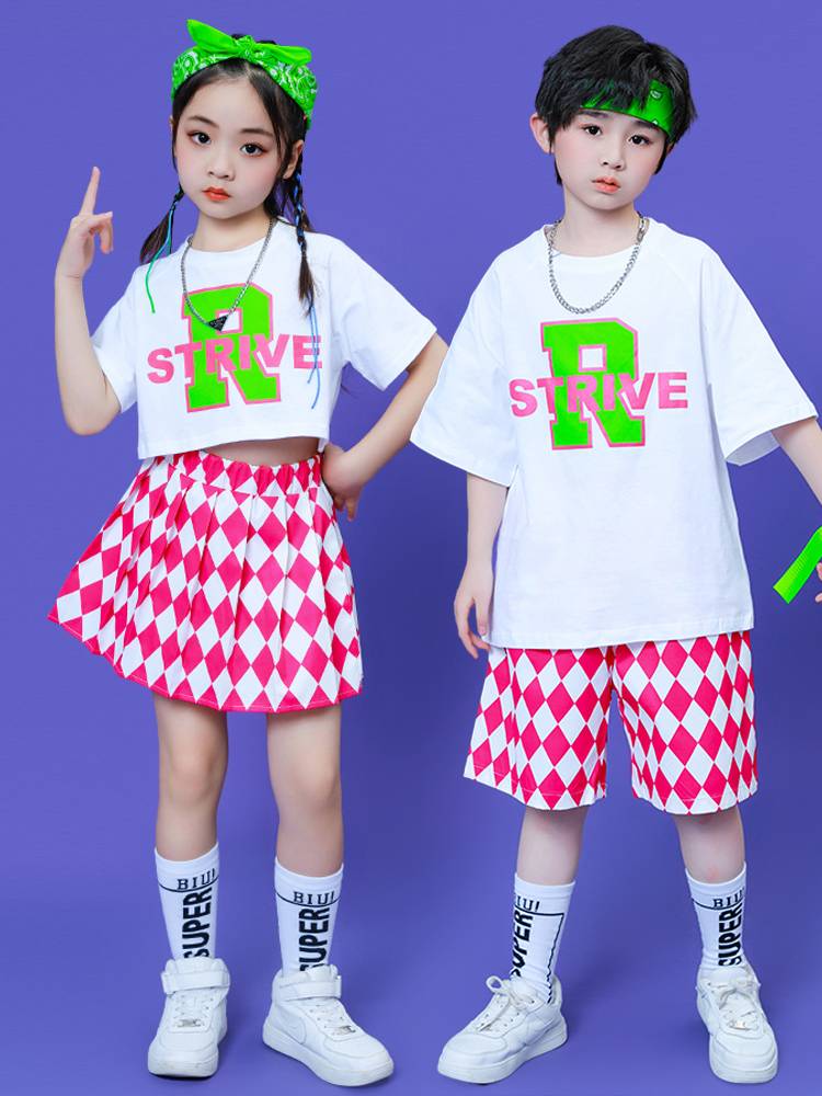 Children's modern dance hip -hop hip -hop jazz dance dance clothing shelves