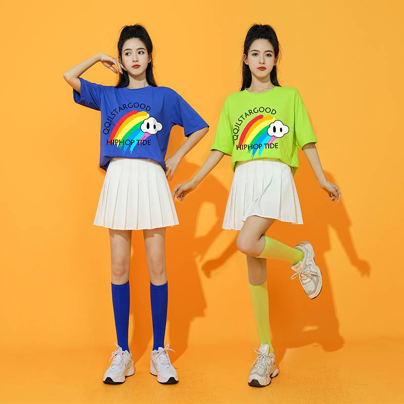 Korea Girls Summer Cheerleading Women Dance In Adult jazz Shows