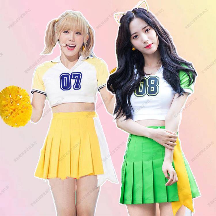 Cosmic Girl Happy La La La Team Costume Women's Team Student Korean Edition Stage Annual Meeting Performance