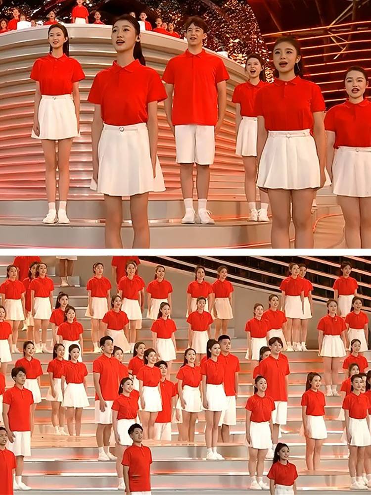 The new cheerleader performance service university student sports meeting chorus, Lara team clothing cheerleading, National Day performance service