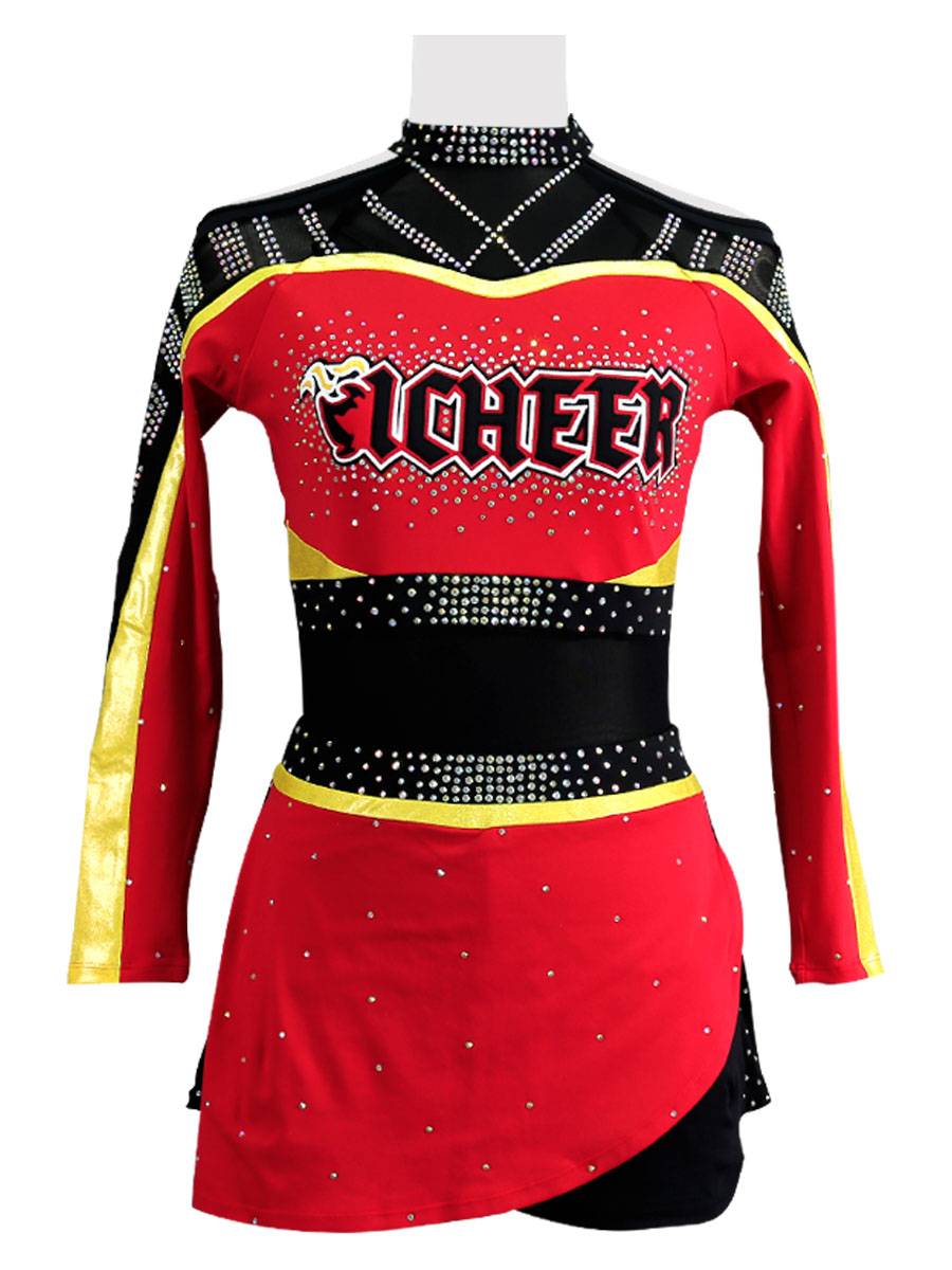 Customized primary and secondary school students cheerleader clothing performance campus flower ball skills la la la gallery competition clothing male and girls