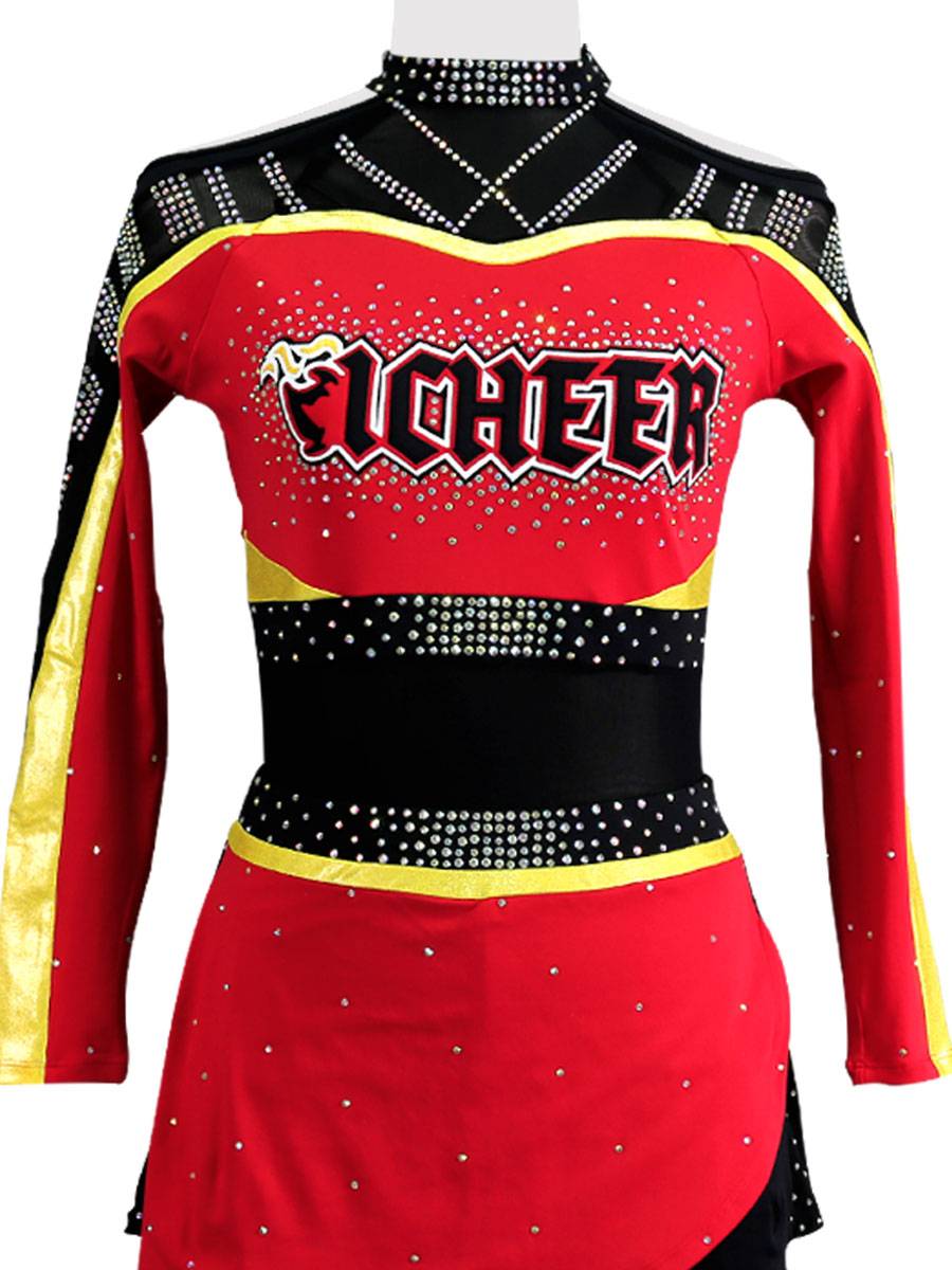 Customized primary and secondary school students cheerleader clothing performance campus flower ball skills la la la gallery competition clothing male and girls