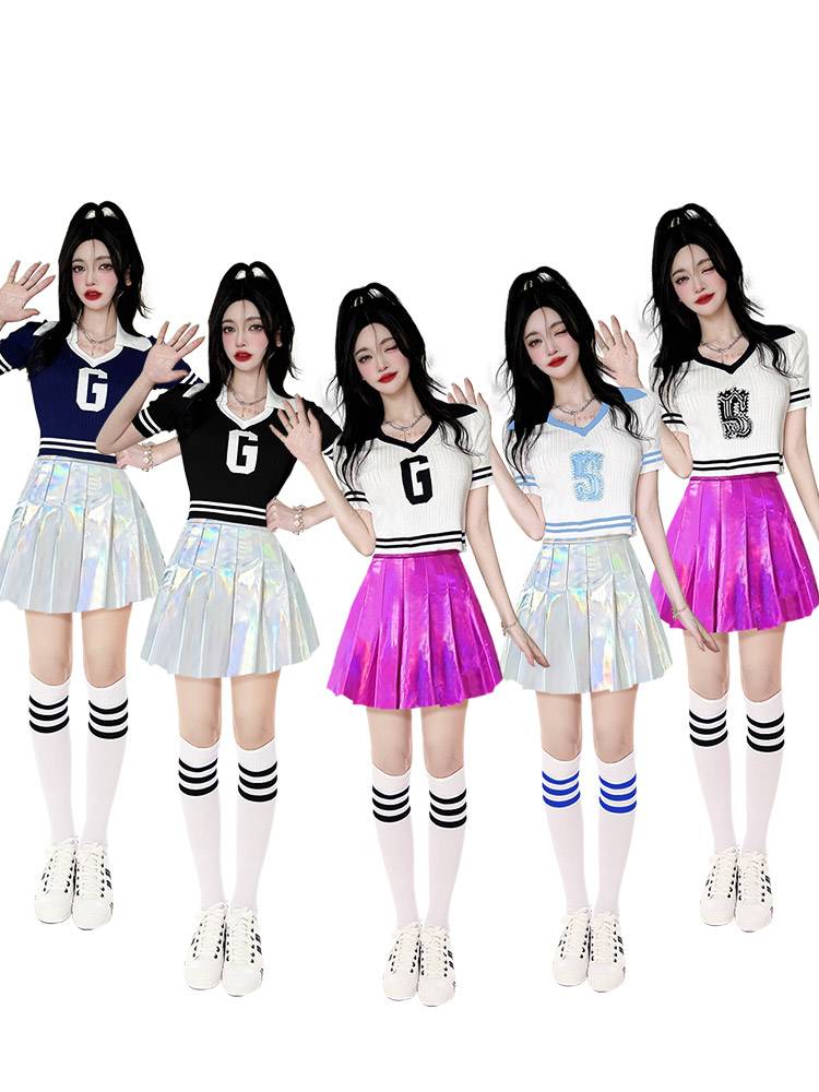 The Korean girls' cheerleading costumes for the opening of the Quake Dancedress Games