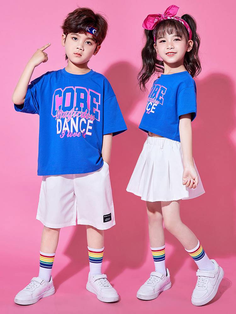 Children's Children's La La Team Performance Service Street Dance Primary School Student Games Chorus Kindergarten Performance Clothing