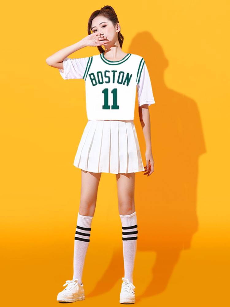 Adult cheerleader cheerleading dance clothing sports meeting basketball football baby set girl group performance service