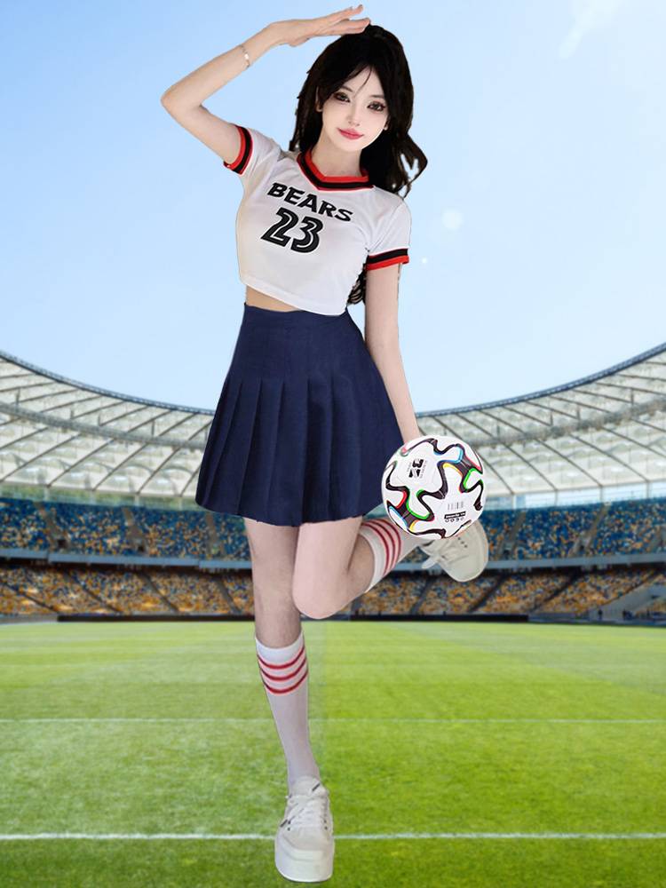 Women's group football Baby Cup La La Fuck Fuck Fuck Female Lala Team Performing Sexy Modern Dance Costume Men and Women