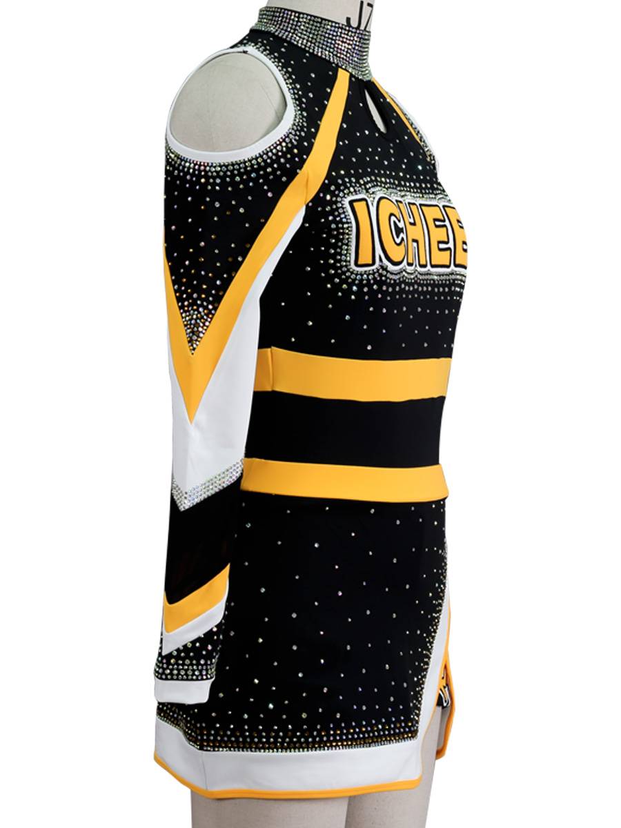 Customized professional cheerleading clothing women's campus skills cheerleader competition clothing performance adult flower ball clothing