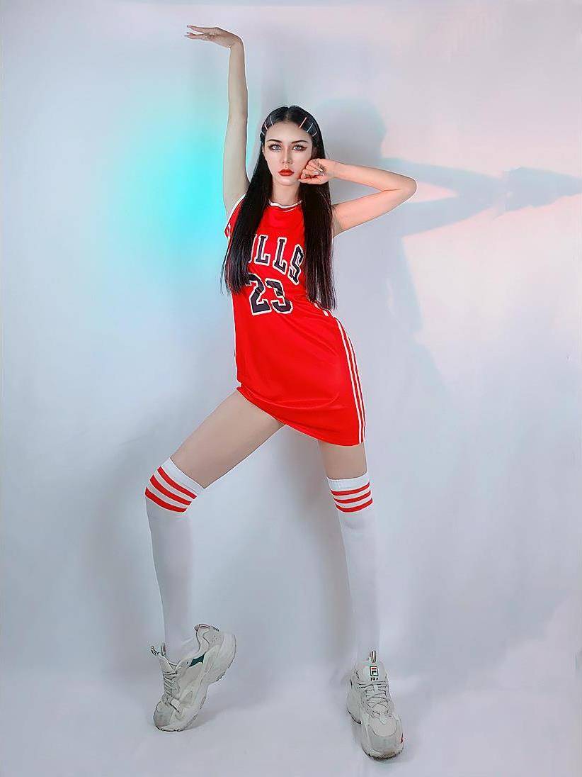 2024 New DS Performance Server Jazz Women's Korean Dance Girls' Team Jazz Dance Sports Wind Lala Team Clothing