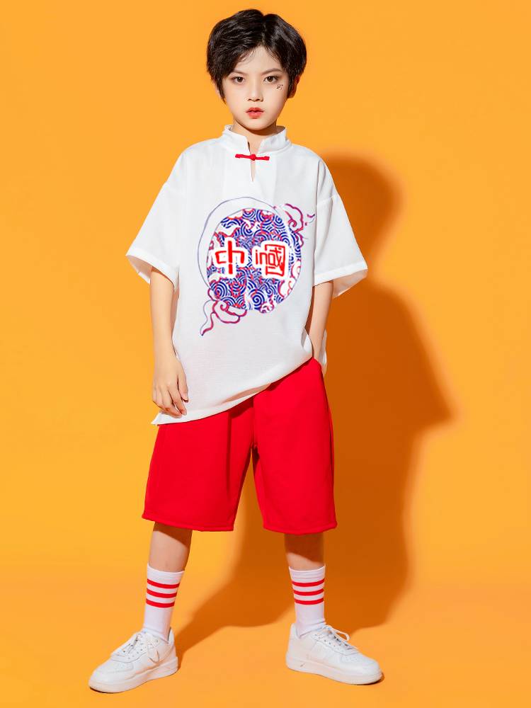 Children's hip -hop hip -hop tide service elementary school student cheerleading team performance service Lala operating service jazz dance set