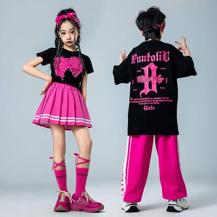 Children's Children's Children's Performance Game Games La La Team Performance Clothing Boy Street Dance Series Girl Jazz Dance