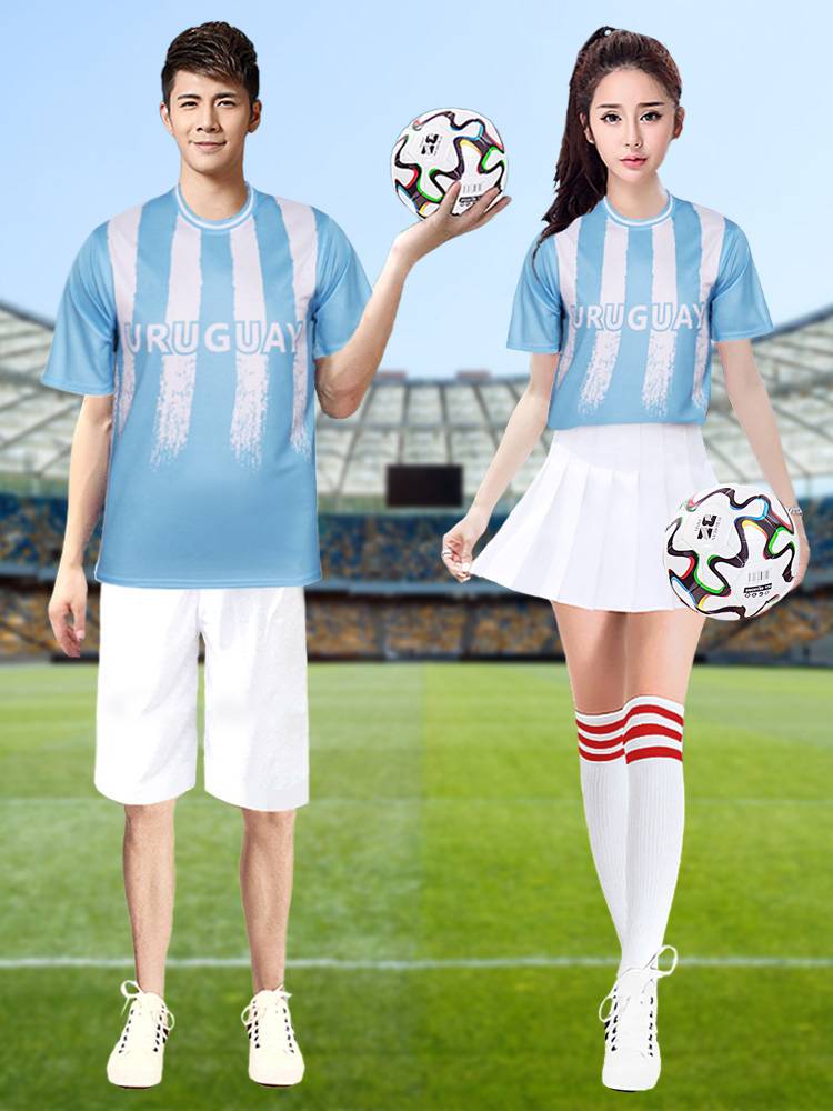 Adult Female La La La La Raoming Korean Dance Female Group Performance Server La La team uniform football competition jersey team service students