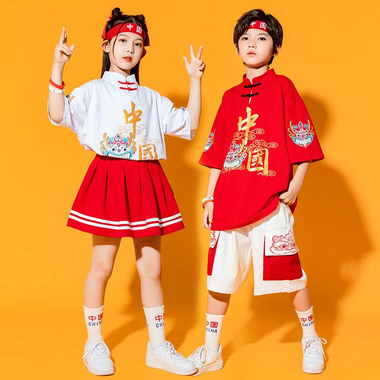 Academy Feng Shaojie Dance Retro China Trends Six 1st Day Games opening cheerleader performance clothing