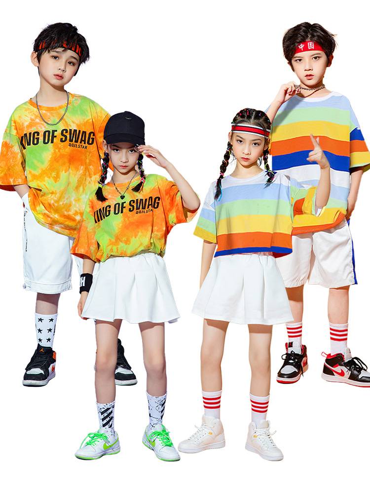 Children's cheerleading service chorus service primary school sports meeting la la la la lasses service kindergarten jazz dance clothing
