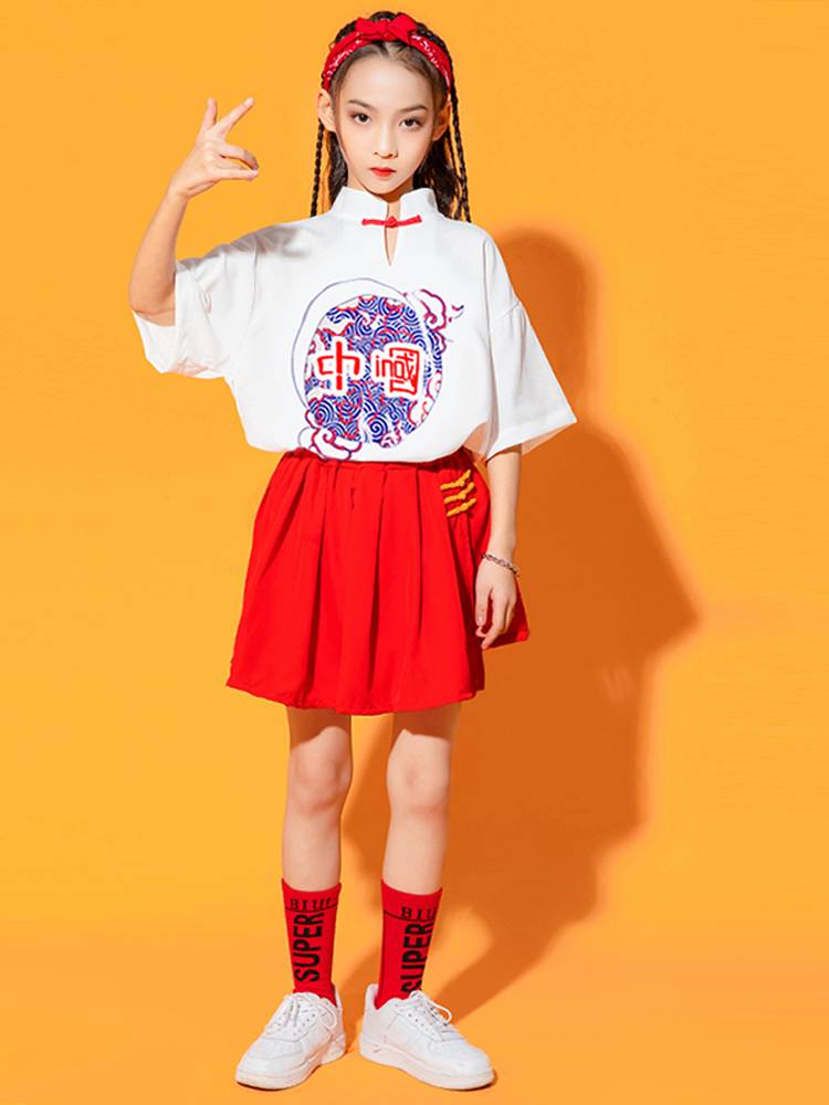 Elementary School Games La La La La Team Performance Services Hip -Hop Street Dance Clothing Stage Clothing Kindergarten Class Clothing