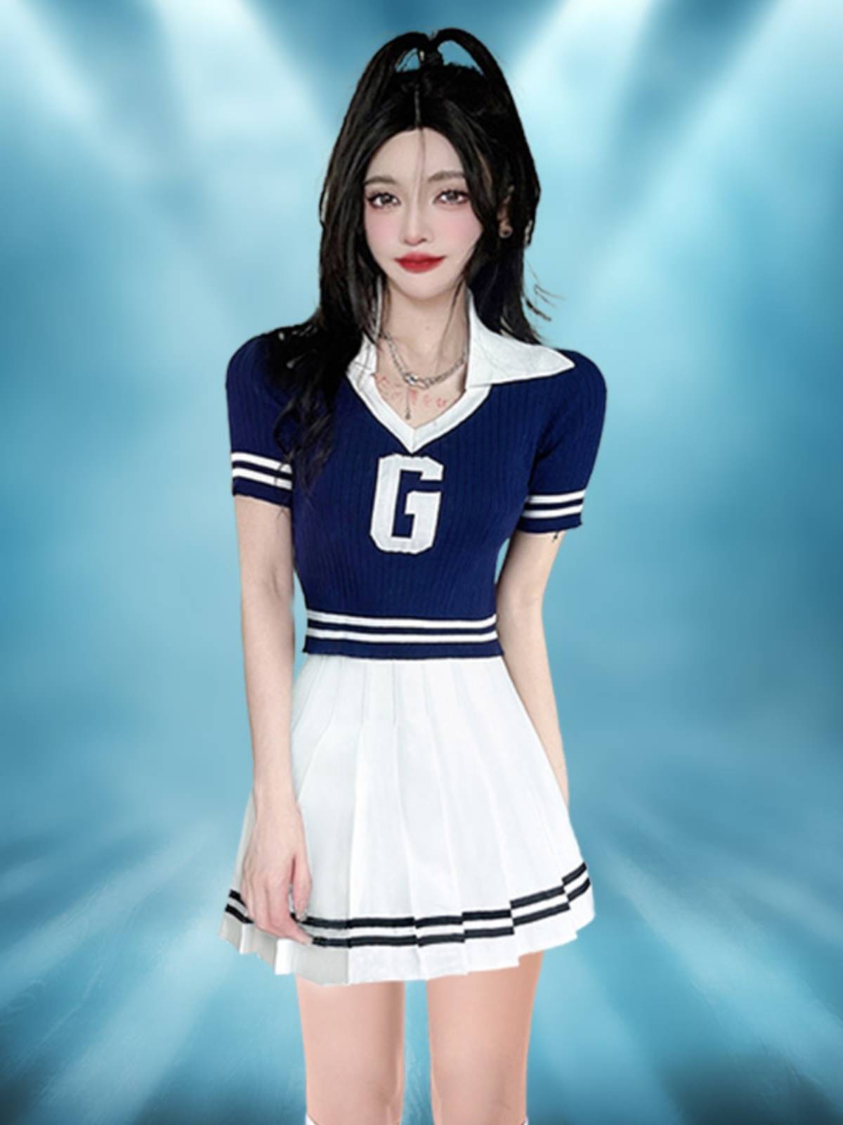 College Student Football Baby Performance Server La La Raom Fuck Fuck Korean Women's Team Jazz Dance Setsuit