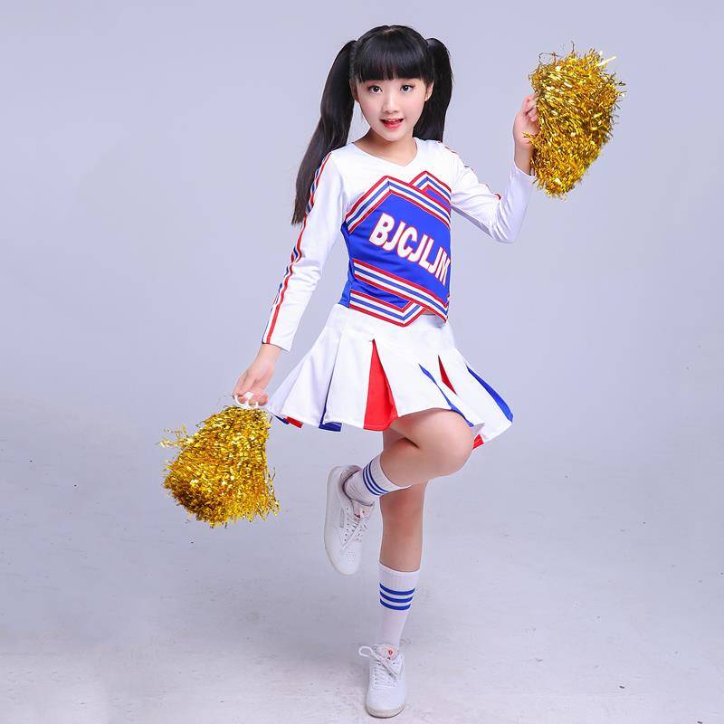 La cheerleading children La La La La La La La Jiuyi Primary and Middle School Students Games La La Xue Xueyao performances