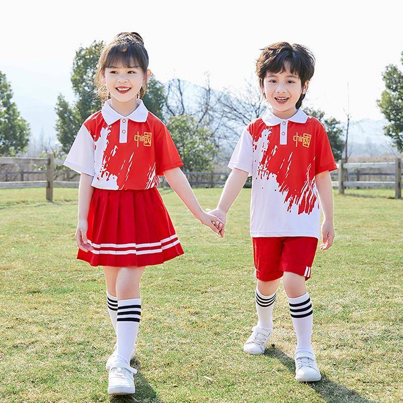 Children's Child Child Chorus Performance Services Kindergarten Service Primary School Student School Uniform Games opening ceremony La cheerleader clothing
