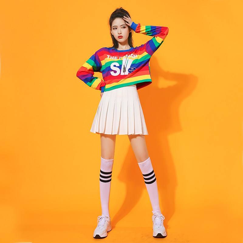 Student Jazz Dance Performance Services Korean version of Jazz Adult Girls' Team Fashion Rainbow Lara Team La La Lao