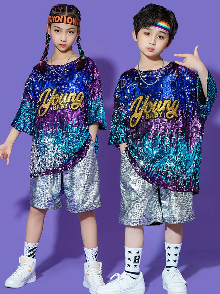 Children's la la lam performance service kindergarten jazz dance clothing clothing men's and female primary and secondary school student sports meetings cheerleading team service