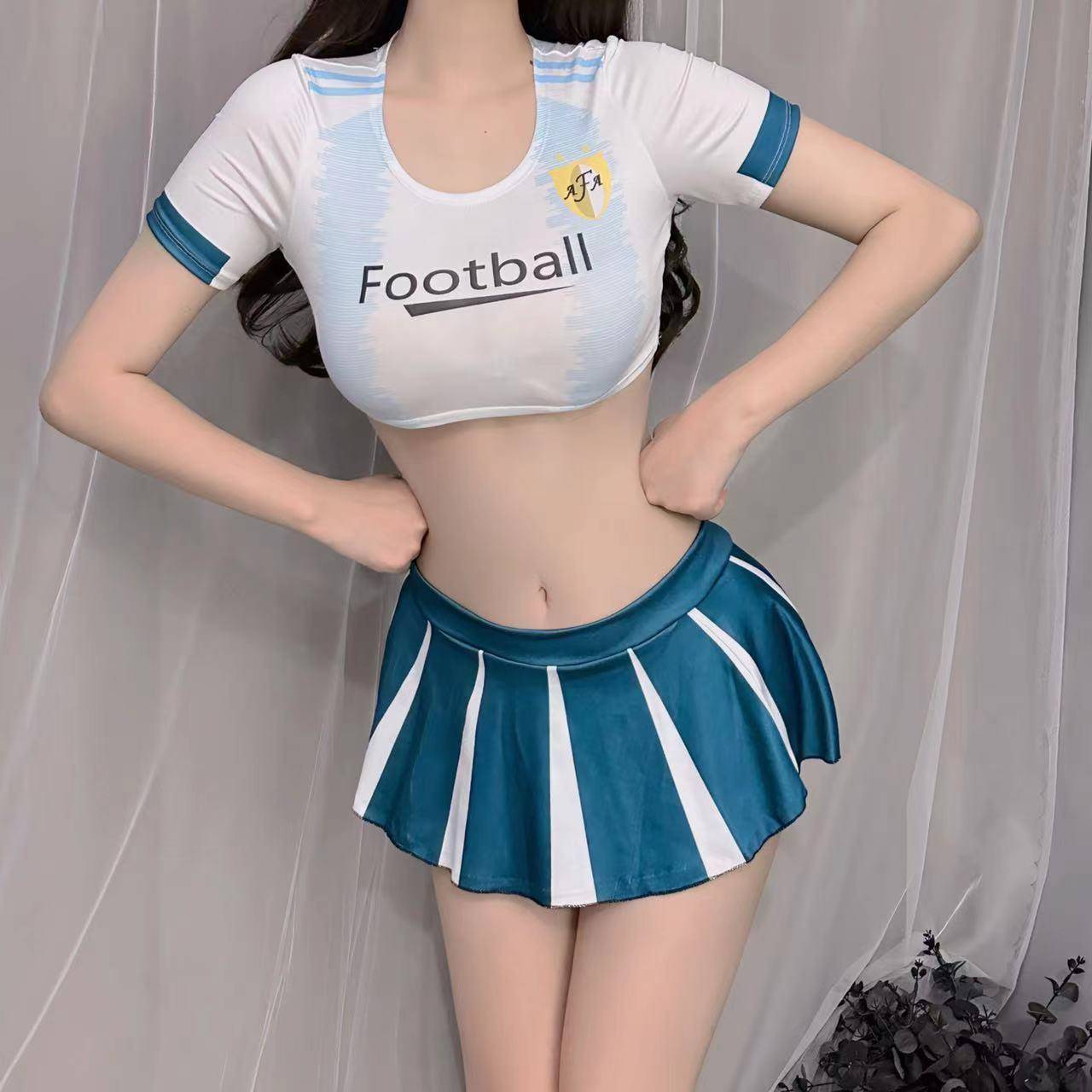 2024 European Cup Football Baby Uniform sexy Lala team jersey women's set cheerleading team clothing performance clothing