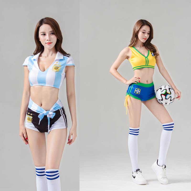 New performance set cheerleader clothing female student football baby performance service cheerleader Lala team performance service