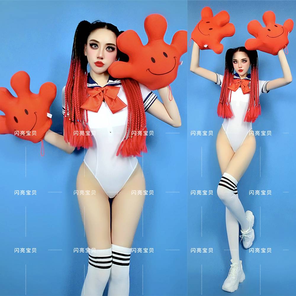 A BAR-DRESSING CHEERLEADING PARTY, INTERACTIVE WHITE SAILORS' DAILIES, J.K., GOGO-LEADING