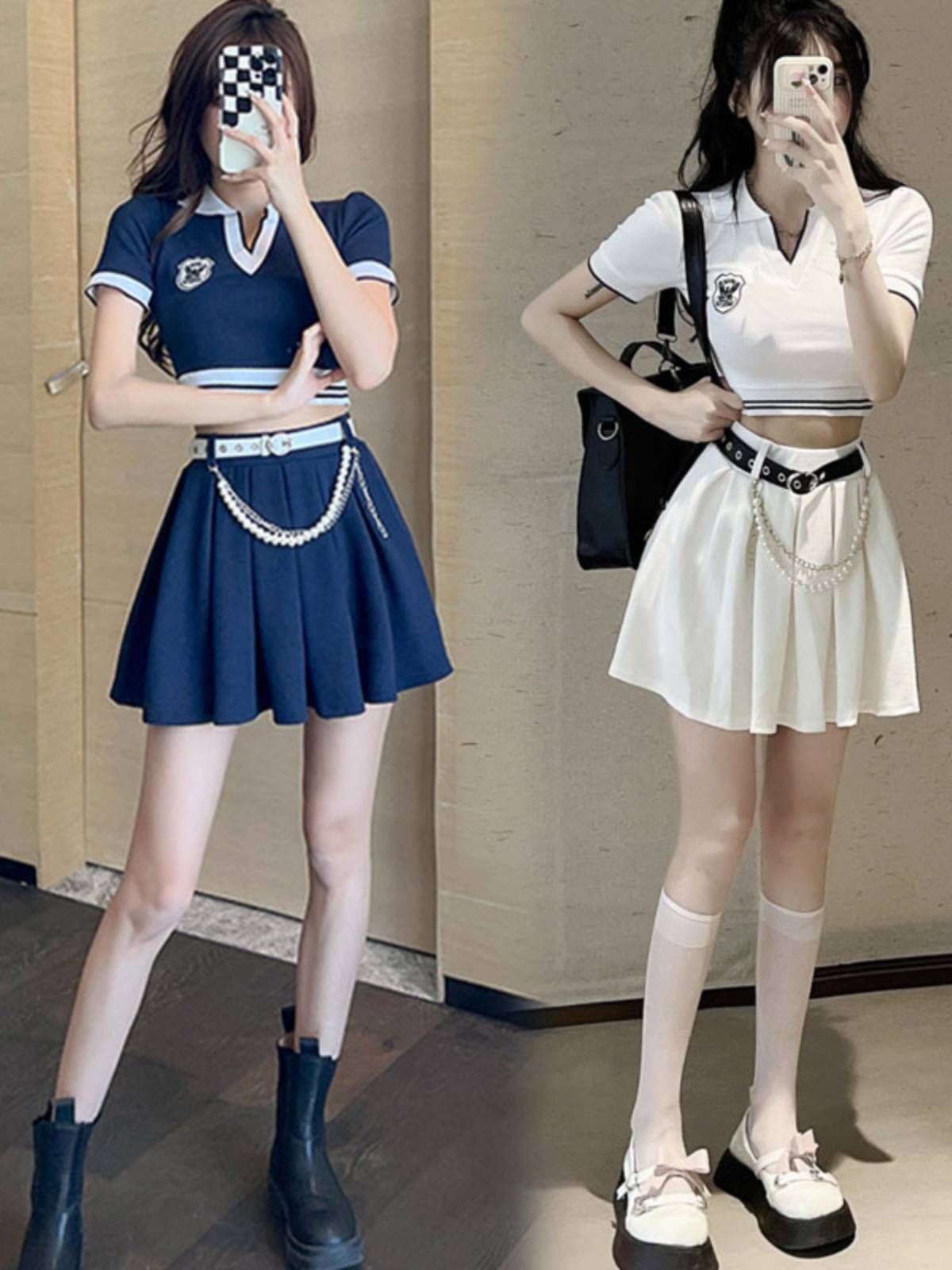 Student Lara team performs Korean version of cheerleading clothing women's uniform set women's group dance jazz performance service