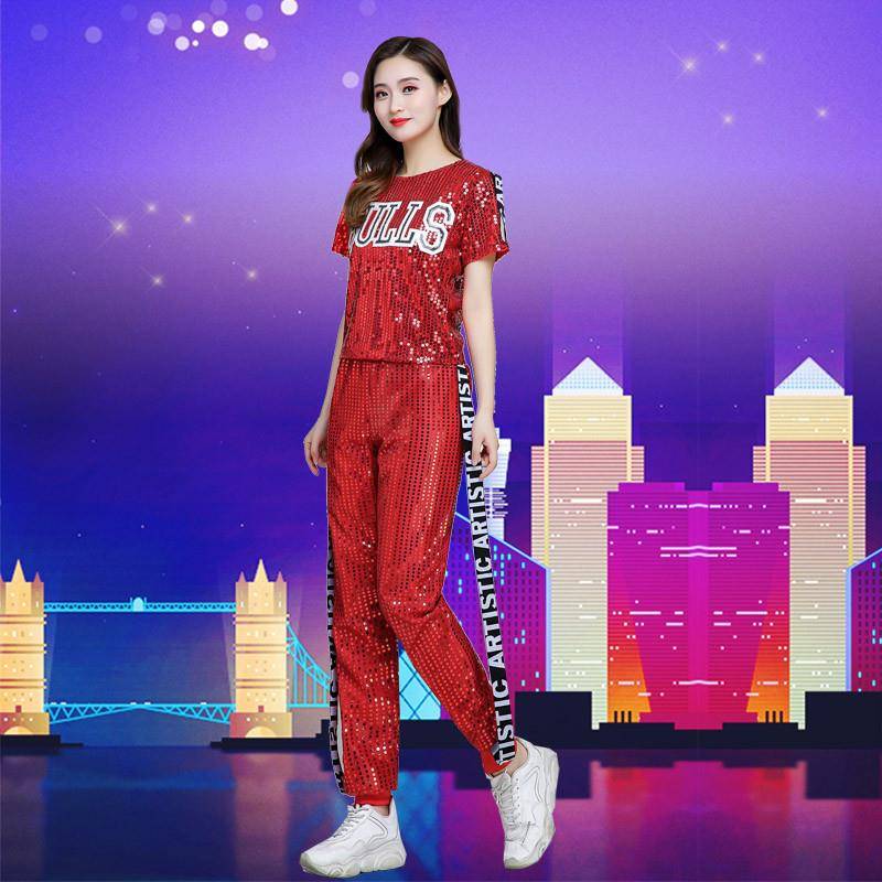 Modern dance performance service adult female hip -hop jazz ghost step dance service sequin