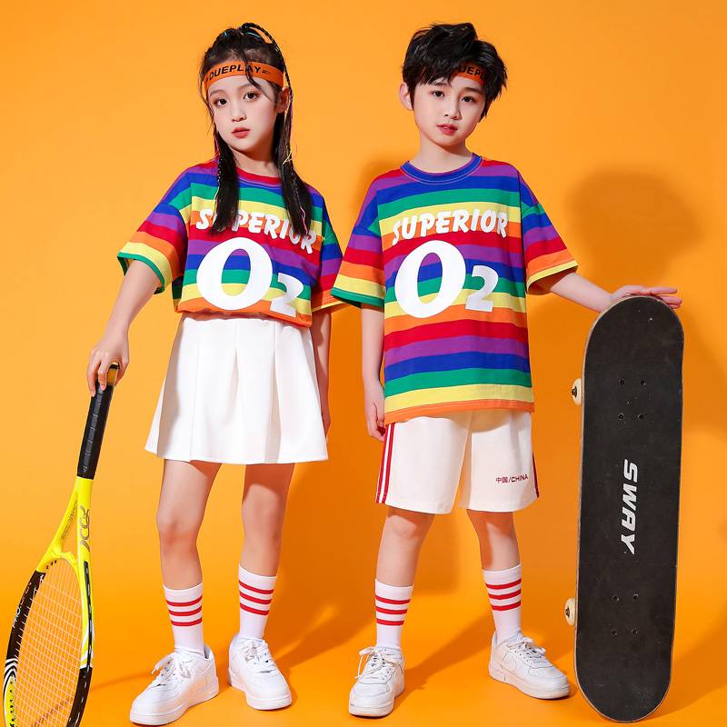 Kindergarten Summer Liuyi Performance Clothing Dance Cute Student Student Belt Pants Games Primary School Student La La Team