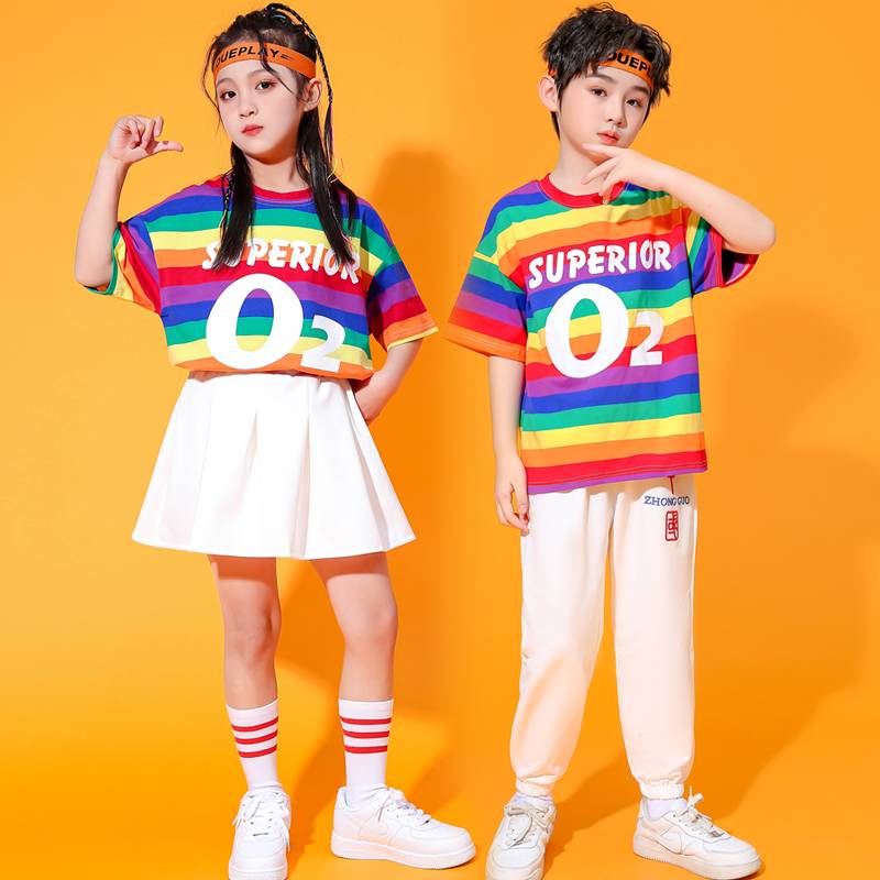 Kindergarten Summer Liuyi Performance Clothing Dance Cute Student Student Belt Pants Games Primary School Student La La Team