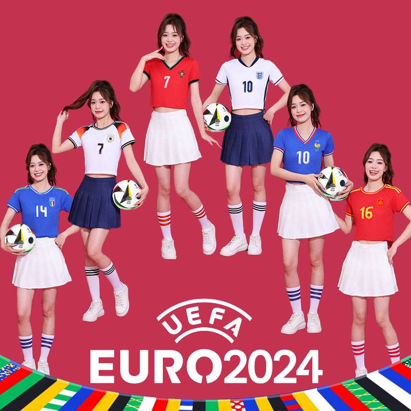 La La team clothing performance clothing women's set football baby 2024 European Cup performance service la la la fuck dance set