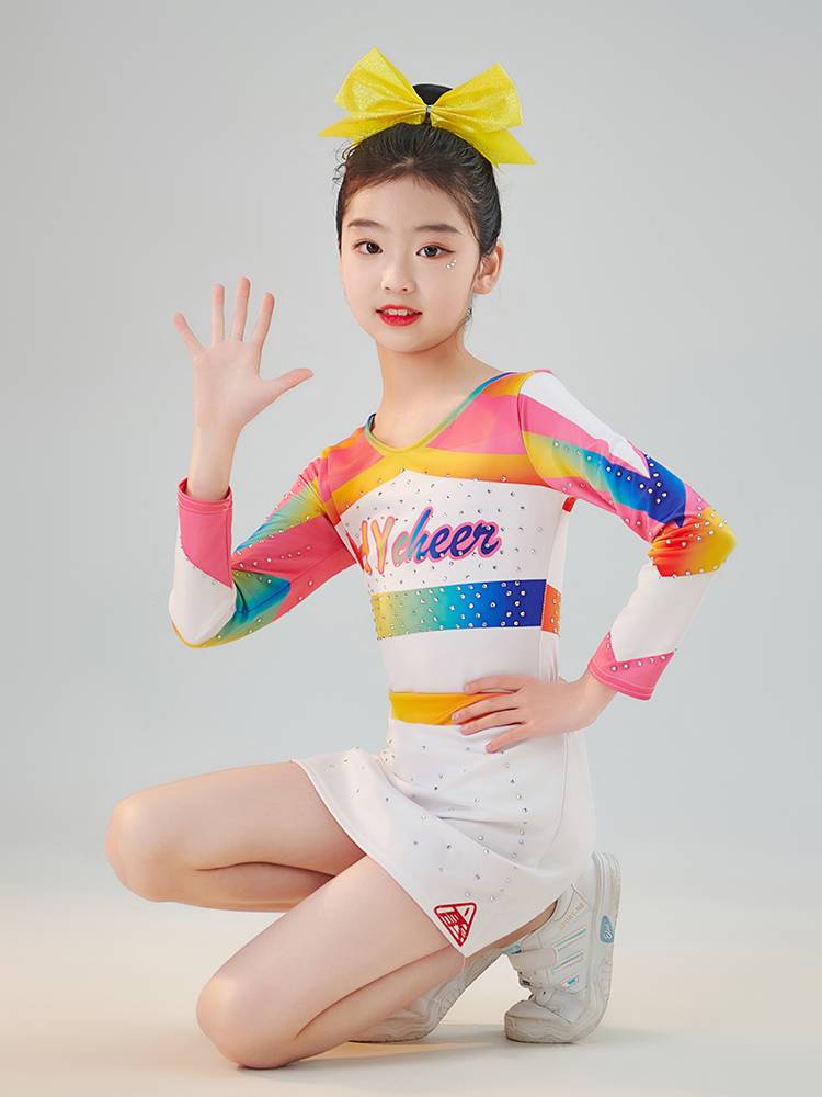 Children's professional cheerleading cheerleading team performance service primary and secondary school student fitness exercise gymnastics uniforms
