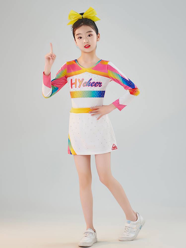 Children's professional cheerleading cheerleading team performance service primary and secondary school student fitness exercise gymnastics uniforms
