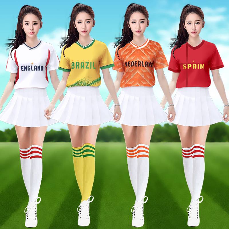 Student adult blue ball football baby Lala team jazz dance street dance performance clothing cheerleading group performance clothing