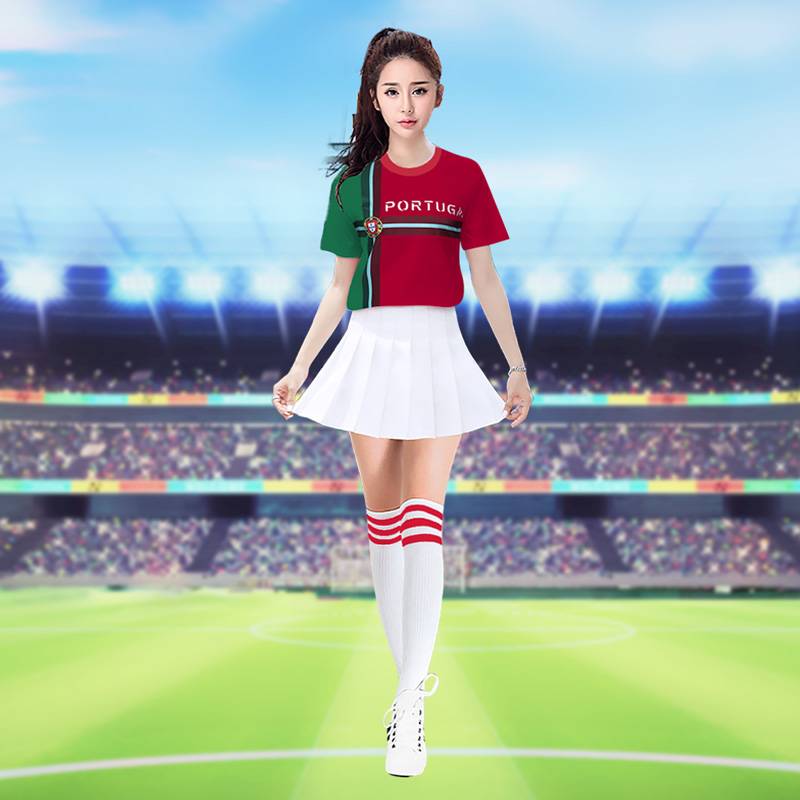 Student adult blue ball football baby Lala team jazz dance street dance performance clothing cheerleading group performance clothing