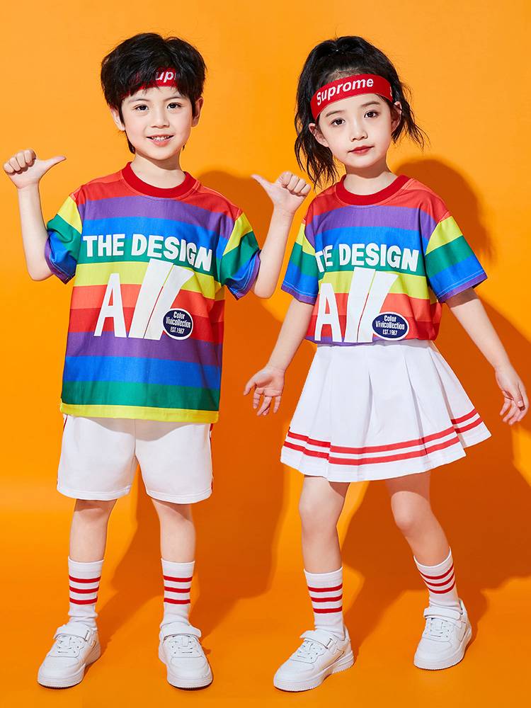 Children's Children's La Team Performance Services Primary School Games Performance Class Service Kindergarten Graduate Graduate Costume Country